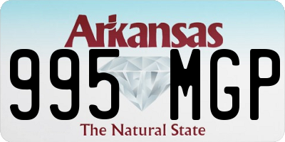 AR license plate 995MGP