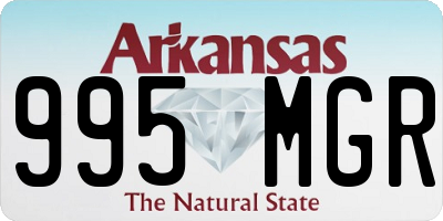 AR license plate 995MGR