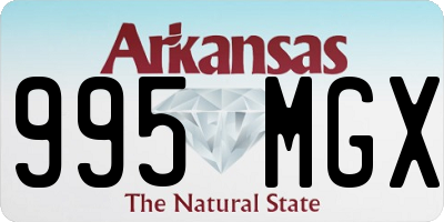 AR license plate 995MGX
