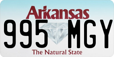 AR license plate 995MGY