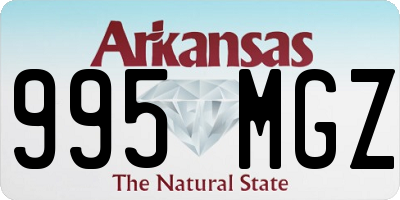 AR license plate 995MGZ