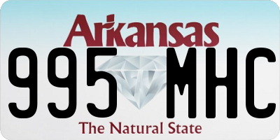 AR license plate 995MHC