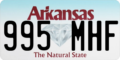 AR license plate 995MHF