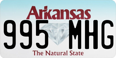 AR license plate 995MHG