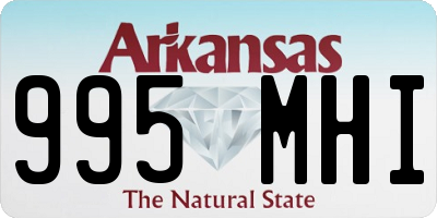 AR license plate 995MHI