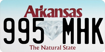 AR license plate 995MHK