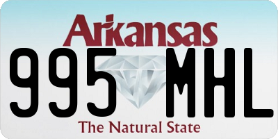 AR license plate 995MHL
