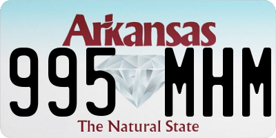 AR license plate 995MHM