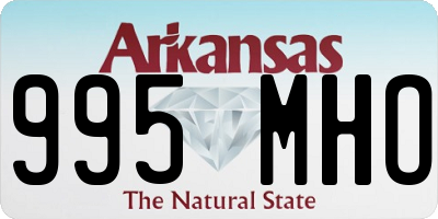 AR license plate 995MHO
