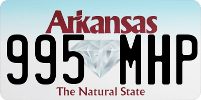 AR license plate 995MHP