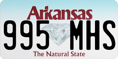 AR license plate 995MHS