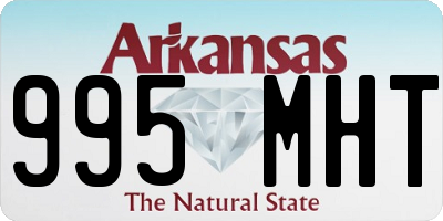 AR license plate 995MHT