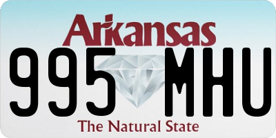 AR license plate 995MHU