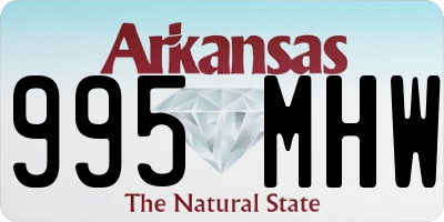 AR license plate 995MHW