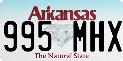 AR license plate 995MHX