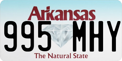 AR license plate 995MHY