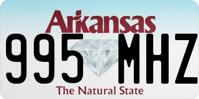 AR license plate 995MHZ