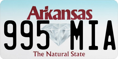 AR license plate 995MIA