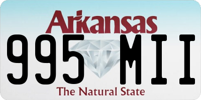 AR license plate 995MII