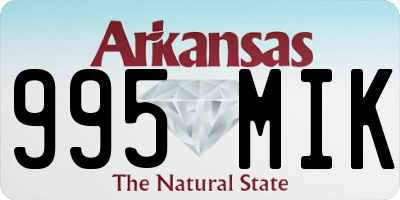 AR license plate 995MIK