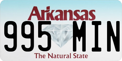 AR license plate 995MIN