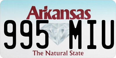 AR license plate 995MIU