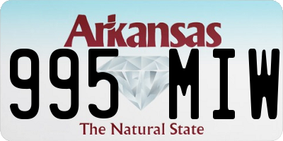 AR license plate 995MIW