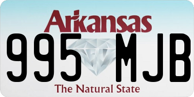AR license plate 995MJB