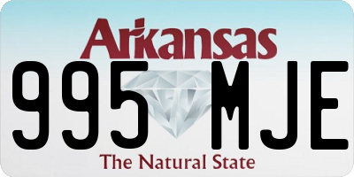 AR license plate 995MJE