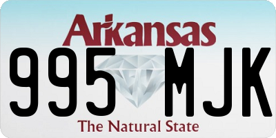 AR license plate 995MJK