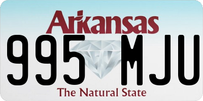 AR license plate 995MJU
