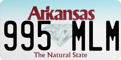 AR license plate 995MLM