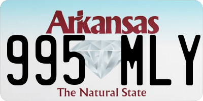 AR license plate 995MLY