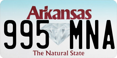 AR license plate 995MNA