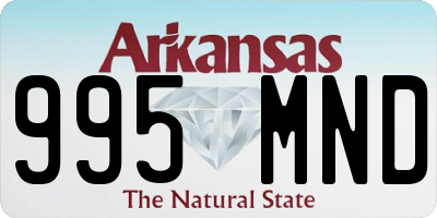 AR license plate 995MND