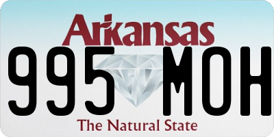 AR license plate 995MOH