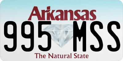AR license plate 995MSS