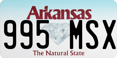 AR license plate 995MSX