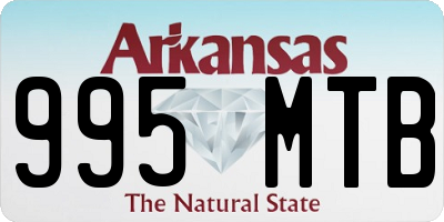 AR license plate 995MTB