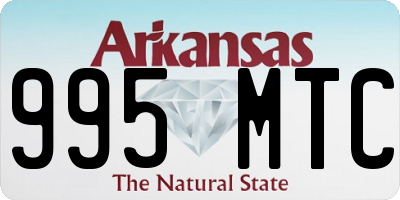 AR license plate 995MTC
