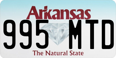 AR license plate 995MTD