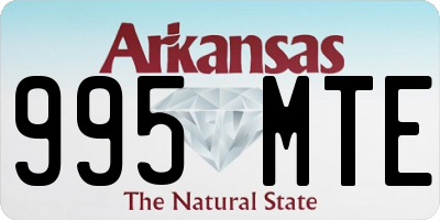 AR license plate 995MTE