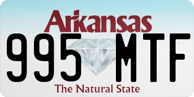 AR license plate 995MTF
