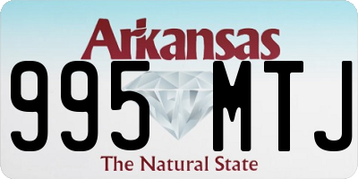 AR license plate 995MTJ