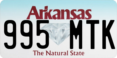 AR license plate 995MTK