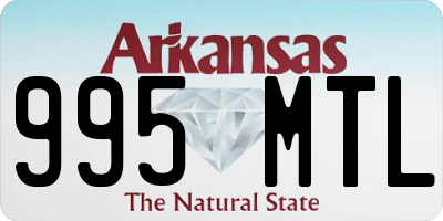 AR license plate 995MTL