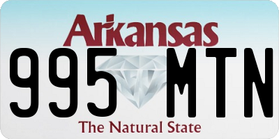 AR license plate 995MTN