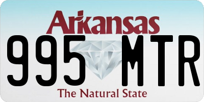 AR license plate 995MTR
