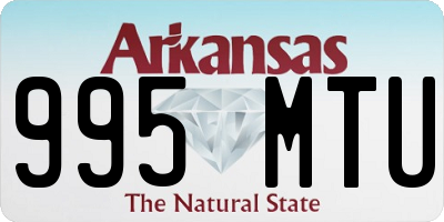 AR license plate 995MTU