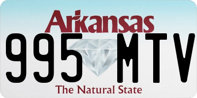 AR license plate 995MTV